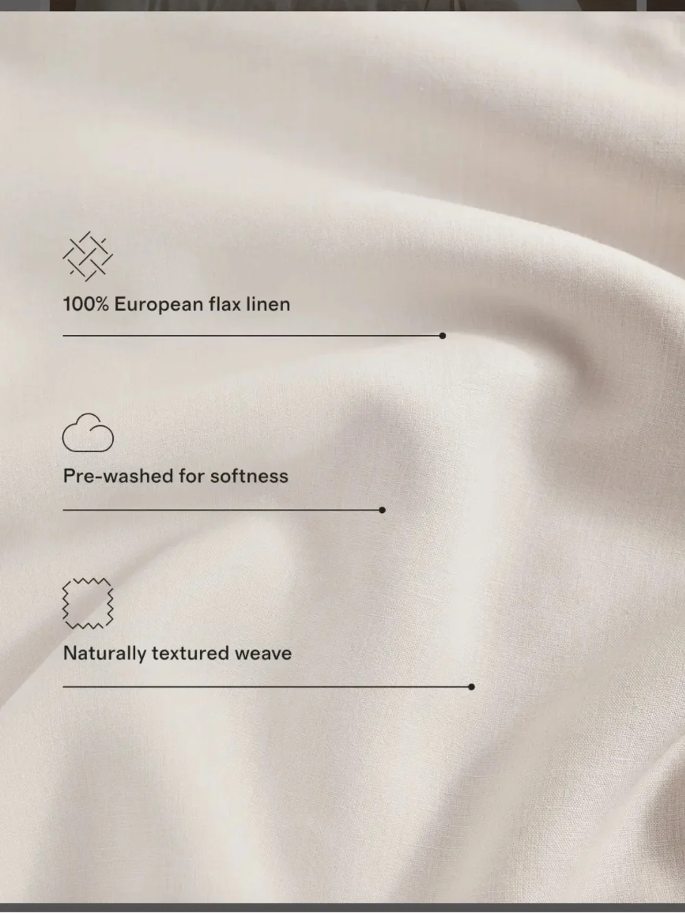 European Linen Chambray Duvet Cover Set Full/Queen